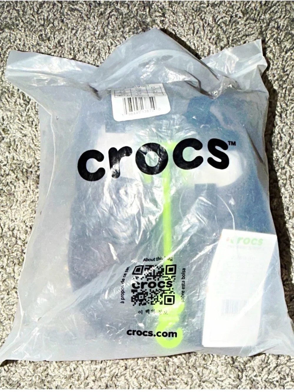 CROCS Kids Black & Gray Water Shoes